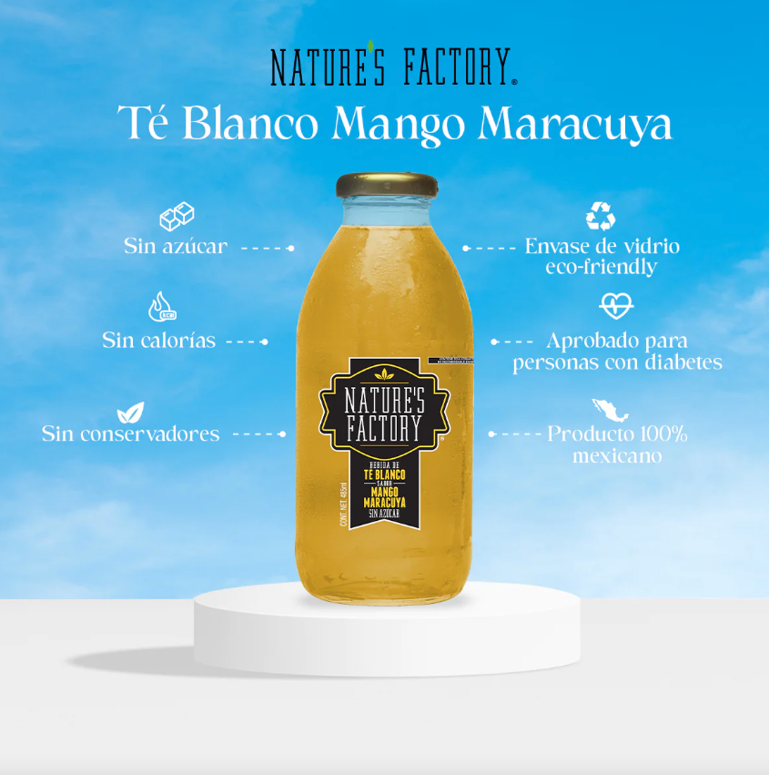 Té Blanco Sabor Mango Maracuyá Sin Azúcar