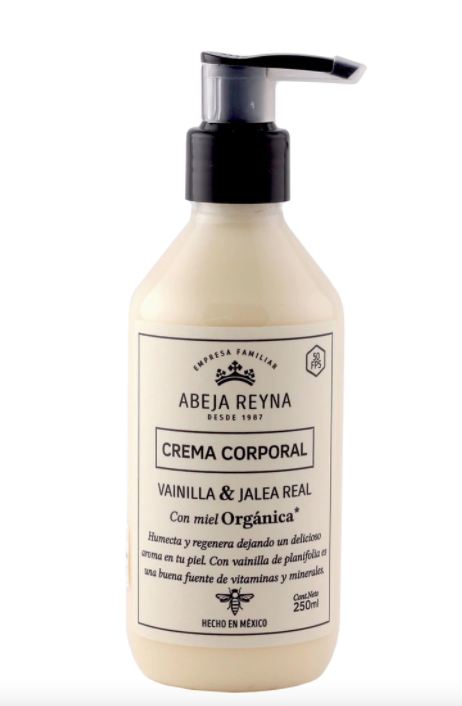 Crema Corporal Orgánica Vainilla y Jalea Real 250 ml