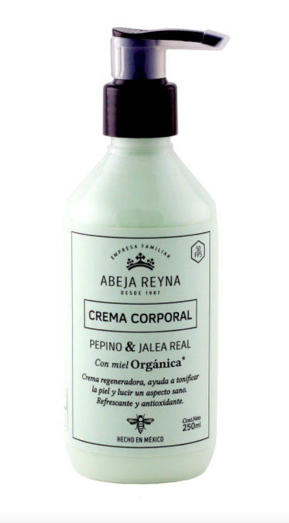 Crema Corporal Orgánica Pepino y Jalea Real 250 ml