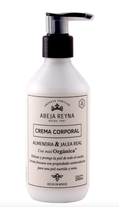 Crema Corporal Orgánica Almendra y Jalea Real 250 ml