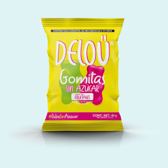 Gomitas sin azúcar (KETO) sabores frutales (40g.)