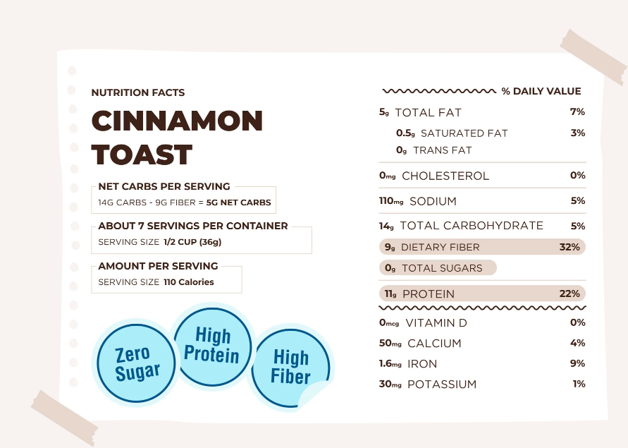 Cereal Cinnamon Toast Keto 255gr